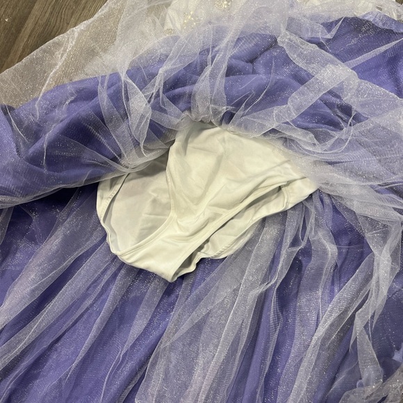 Stardom Purple & White Polkadot Dress Dance Costume - Picture 4 of 4